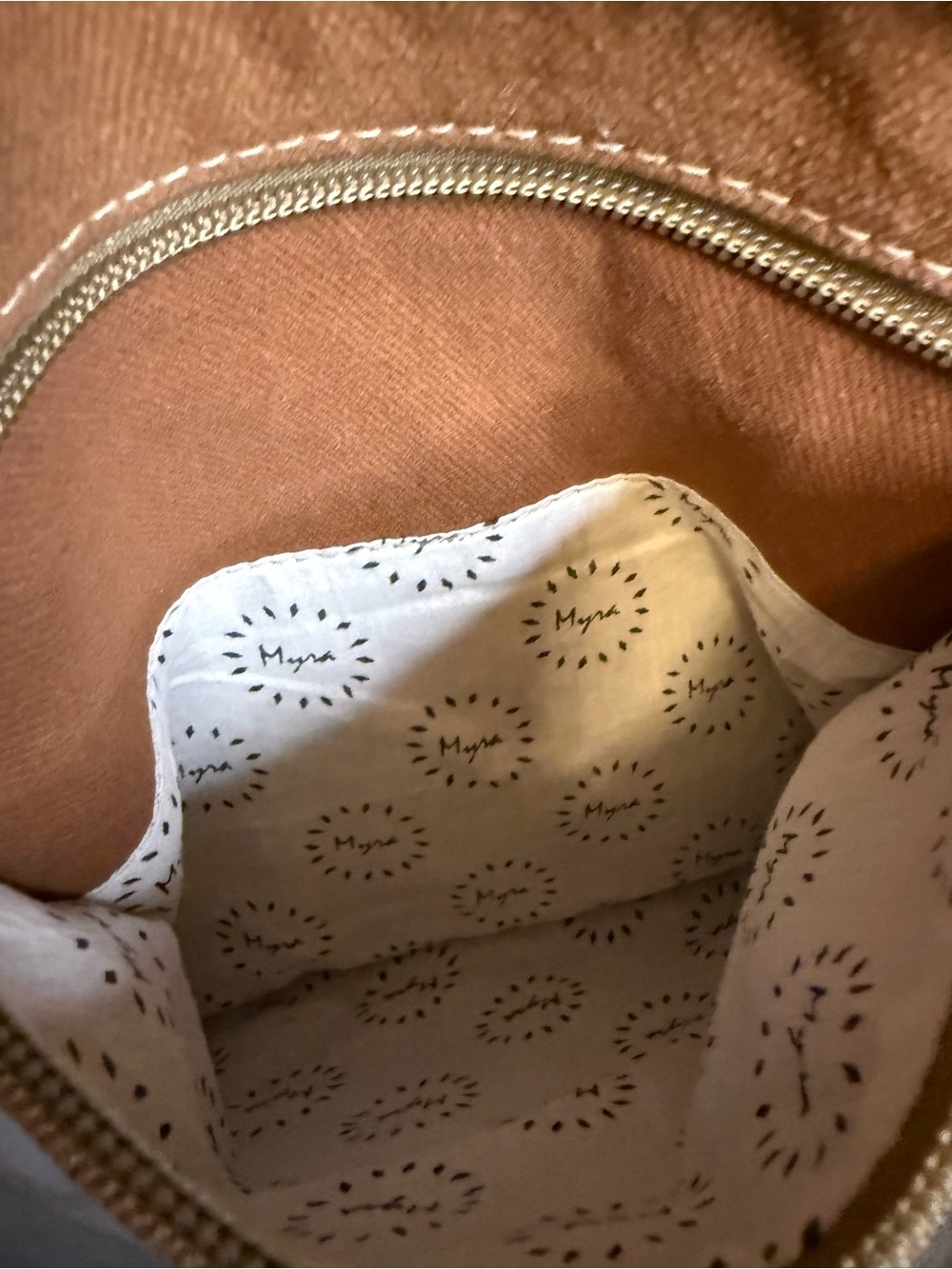 Myra Tooled Leather & Hair-On Hide Crossbody Bag | Western Boho Purse - Picture 4 of 5